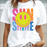 Sun Shine Smiley DTF Transfer