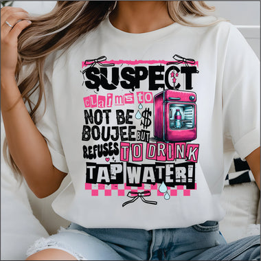 Suspect Claims not to be Boujee DTF Transfer