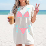 Bikini Orange & Blue 2 piece