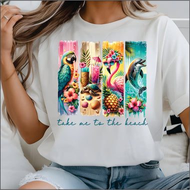 Take me to the Beach Panels DTF Transfer