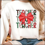 Christmas Teacher DTF Transfer