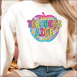 Teachers Aide Apple DTF Transfer