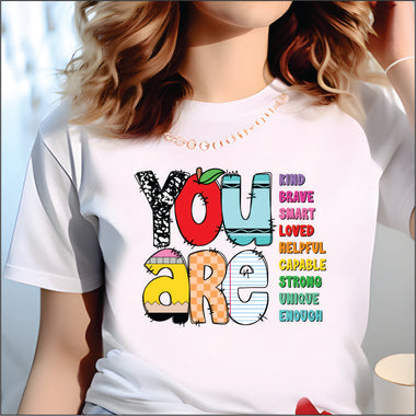 Teacher You Are text DTF Transfer