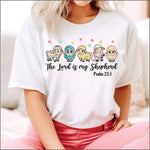 The Lord is my Shepherd Pattern sheep DTF Transfer