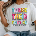 There, Their & They're DTF Transfer