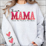 This Mama Wears her Heart on her Sleeve DTF Transfer