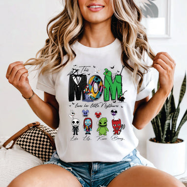 Custom This Mom Loves her Little Monsters - w 4 characters