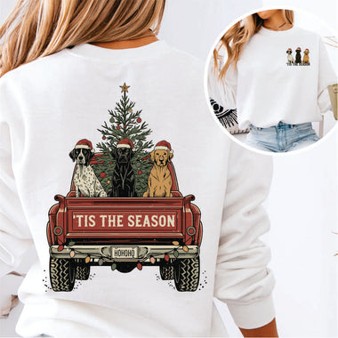 Tis the Season Dogs in Truck - 2 part