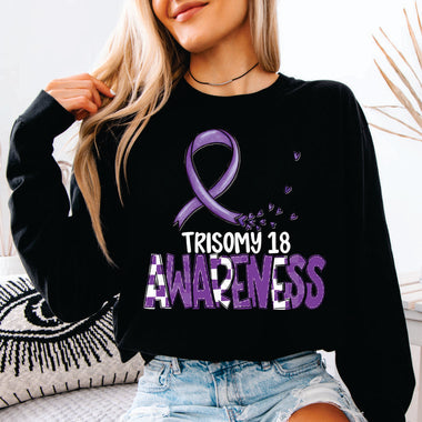 Trisomy 18 Awareness white print