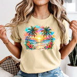 Tropical Sunset DTF Transfer