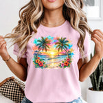 Tropical Sunset DTF Transfer