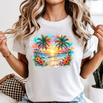 Tropical Sunset DTF Transfer