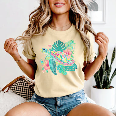 Floral Turtley Over It