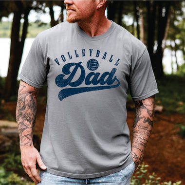 Volleyball Dad Blue