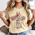 Floral Cross DTF Transfer