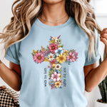 Floral Cross DTF Transfer
