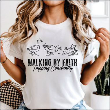 Walking by Faith Ducks black print