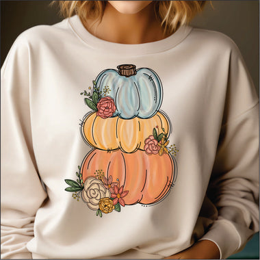 Watercolor Pumpkins DTF Transfer
