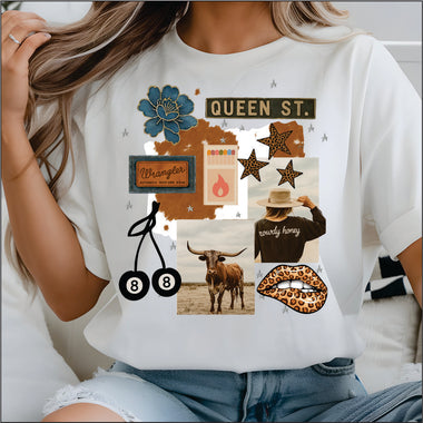 Cowgirl Collage DTF Transfer