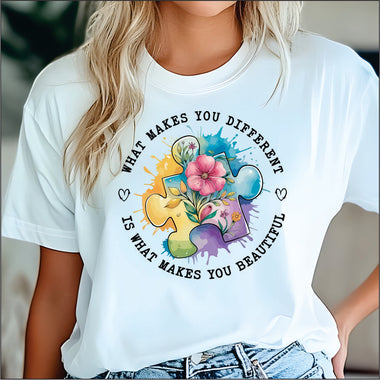 What Makes you Different Makes you Special Watercolor DTF Transfer