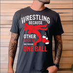 Wrestling One Ball DTF Transfer