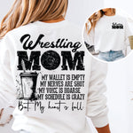 Wrestling Mom Heart is Full DTF Transfer