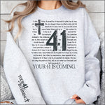 Your 41 is Coming  DTF Transfer