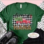 Blessed NANA with Red Truck DTF Heat Transfer