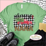 Blessed NANA with Red Truck DTF Heat Transfer