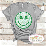 Leopard Smiling Face St. Patrick's Day DTF Transfer