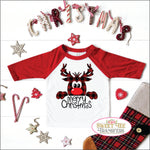 Merry Christmas Reindeer Youth DTF Heat Transfer