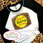 Youth Softball Leopard w/ Team Name Digital Heat Transfer