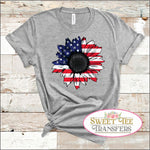 Patriotic Sunflower Full Color Digital Heat Transfer